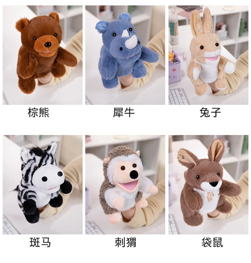 Stuffed Plush Animal Puppets - 30 Cute Educational Toys for Kids