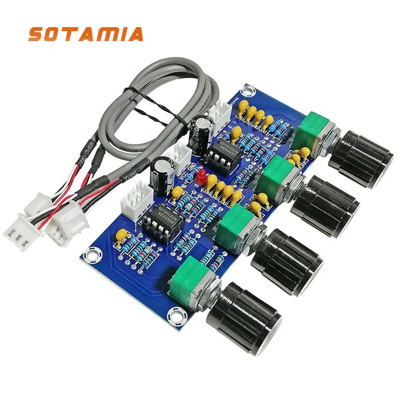 

SOTAMIA Power Amplifier Tone Preamp Audio Board NE5532 OP AMP Treble Midrange Bass Volume Control Pre Amplifier DIY Home Theater