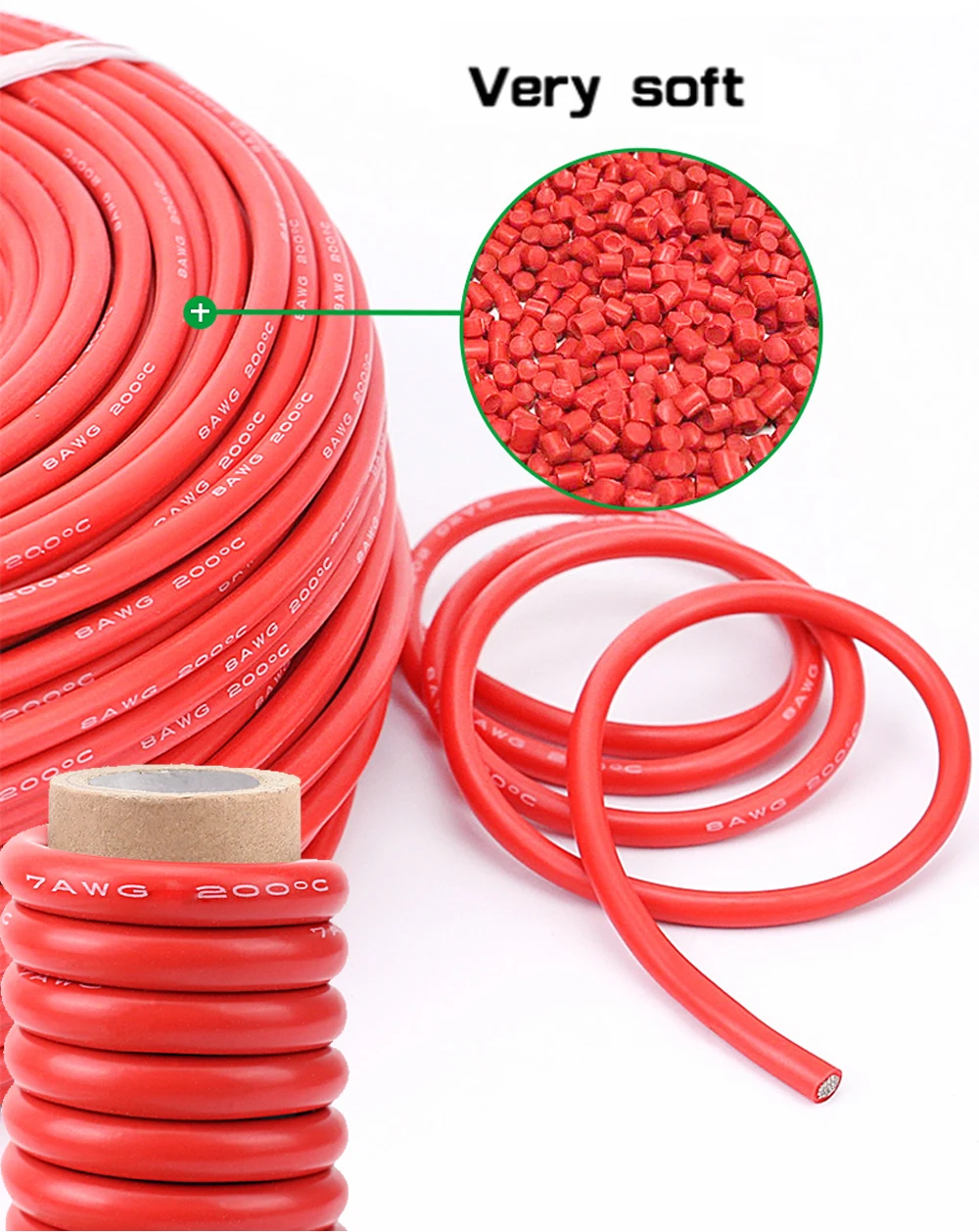 Super Flexible Silicone Wire 24awg 22 20 18awg 16awg 14awg 12awg 10awg 8AWG Heat Resistant Electric Wire Tin-plated Copper Cable
