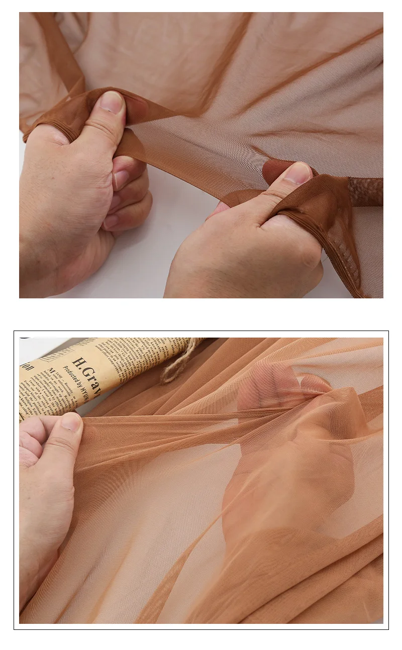 Weicher 4-Wege-Stretch-Mesh-Stoff für Tanz, Tüll, DIY-Kleidung, Nähen, Stoff, nackt, fleischfarben, Spandex, Mesh-Unterwäsche, Strümpfe – Detail 8