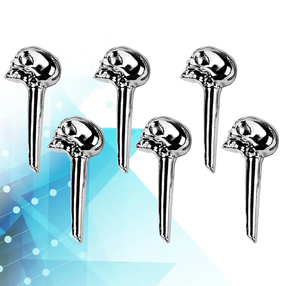 

Bridge Pins Skull Shape Design String Pegs Instrument Replacement Parts for Acoustic Guitar