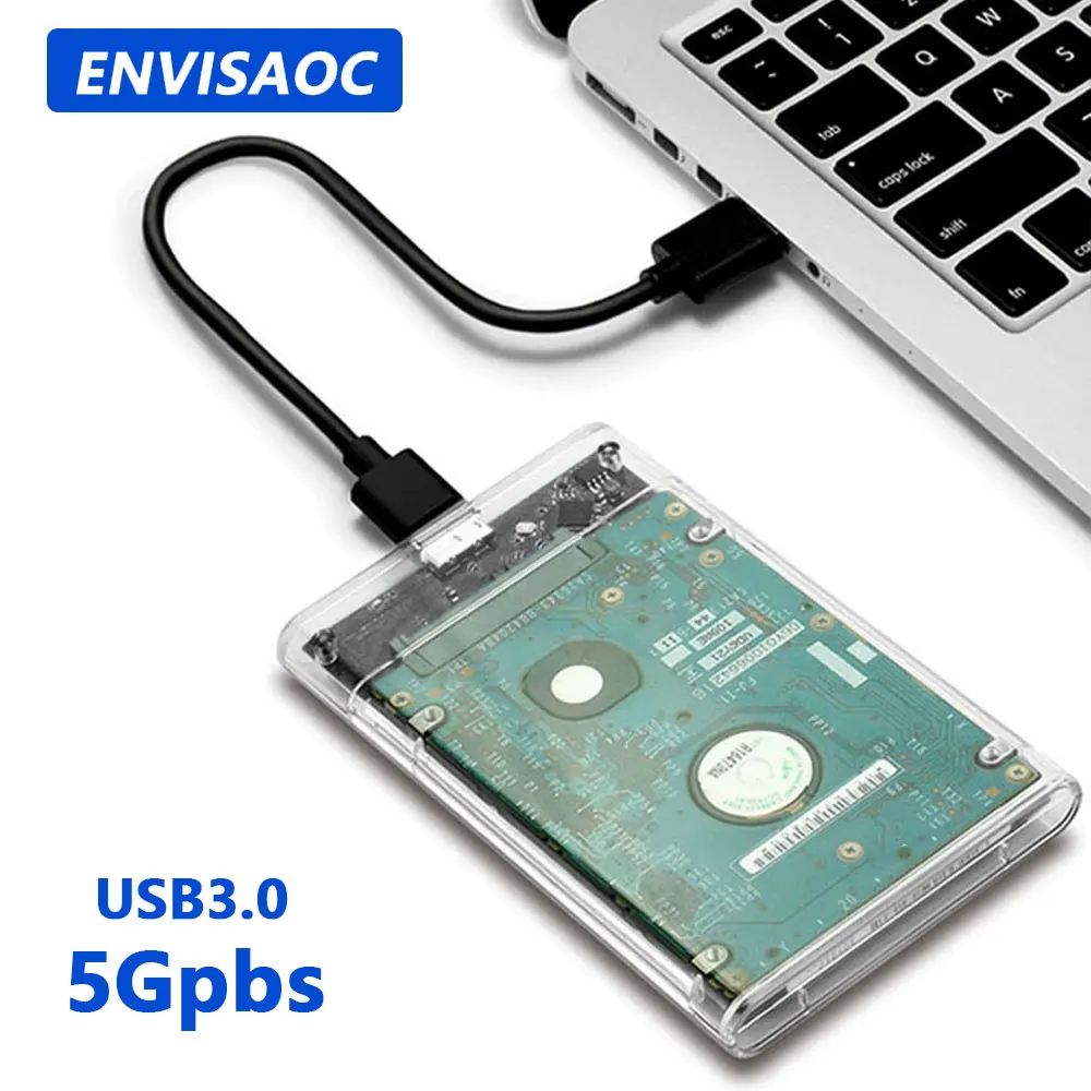 Transparent HDD Case SATA to USB 3.0 Hard Drive Enclosure Case External 2.5'' HDD Enclosure for SSD Disk Box Support UASP external hard drive case,ssd enclosure,hard drive enclosure,hard disk case,external hard drive box,hdd case enclosure