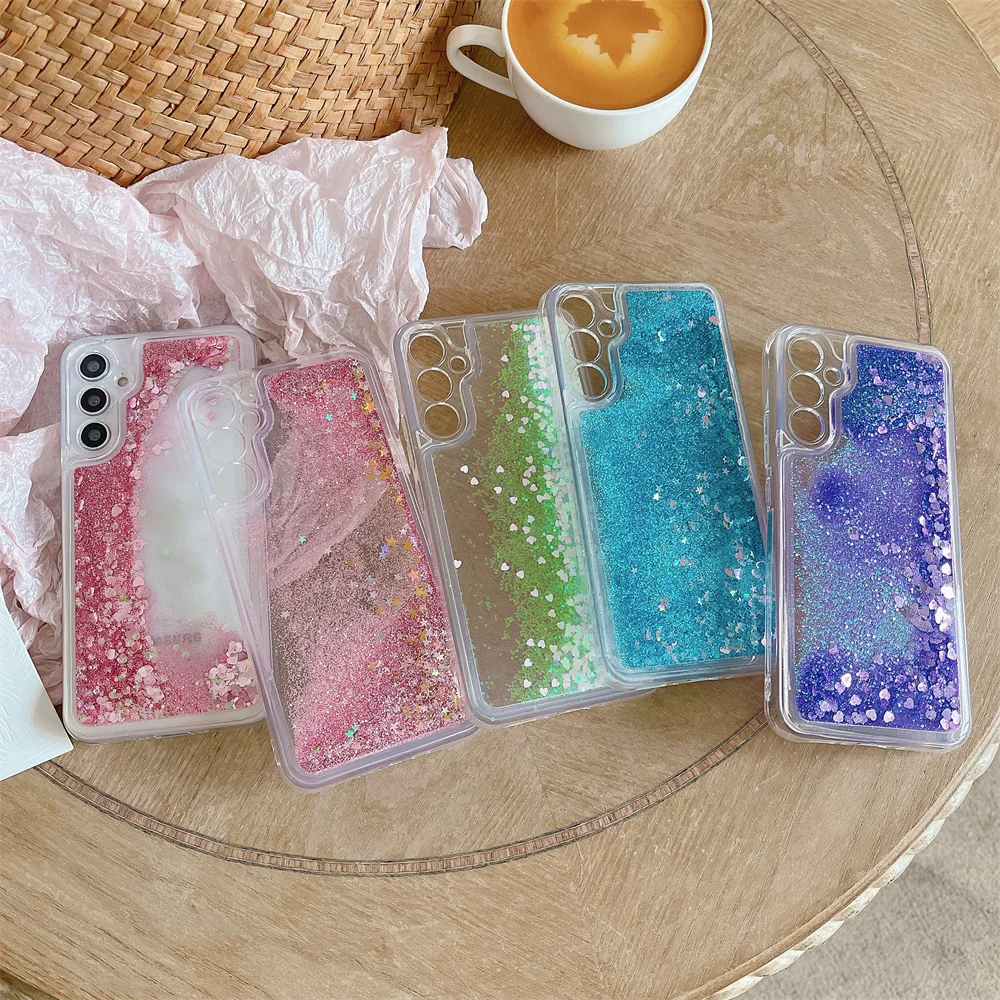 Glitzernde Silikonhülle für Samsung Galaxy A57 A37 A27 A17 A56 A36 A26 A16 A55 A35 A25 A15 A54 A34 A24 A14 5G A07 A06 A53 Cover – Detail 1