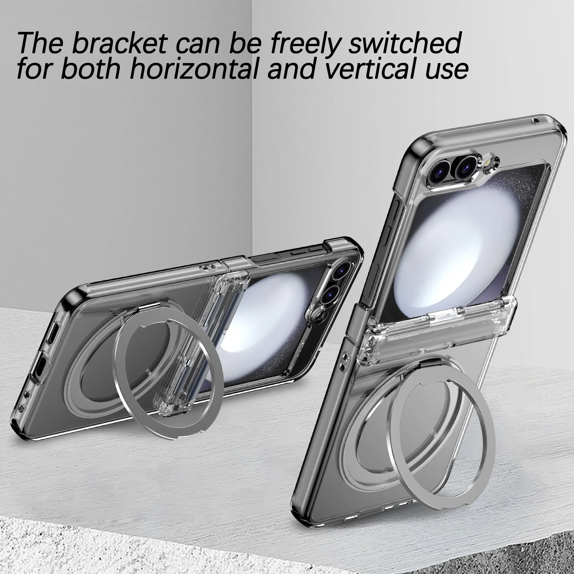 360° Magnetic Metal Phone Case with Magsafe and Hinge Protection