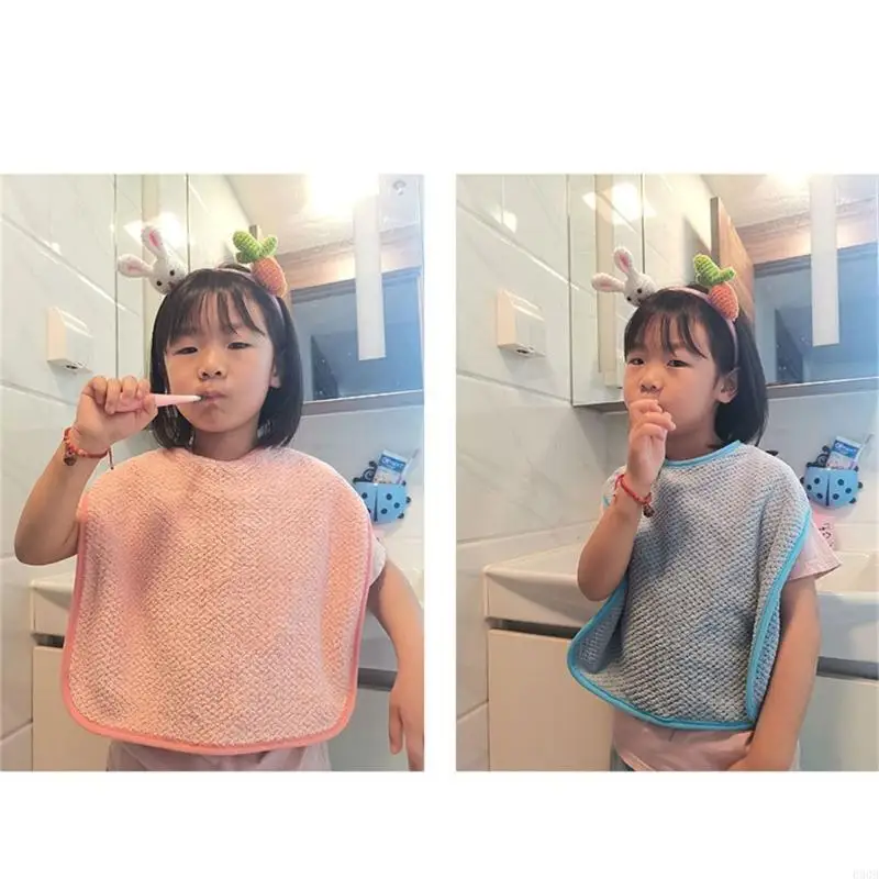 090B Upgrades Toddler Bath Cloths Not Irritating Baby Bib Kids Washcloths Children Feeding Eating Apron for Sensitive Skin
