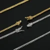 2mm Row Zircon Necklace AAA Zircon Tennis Chain Personality Trend Necklace For Men&Women Jewelry Gifts 4