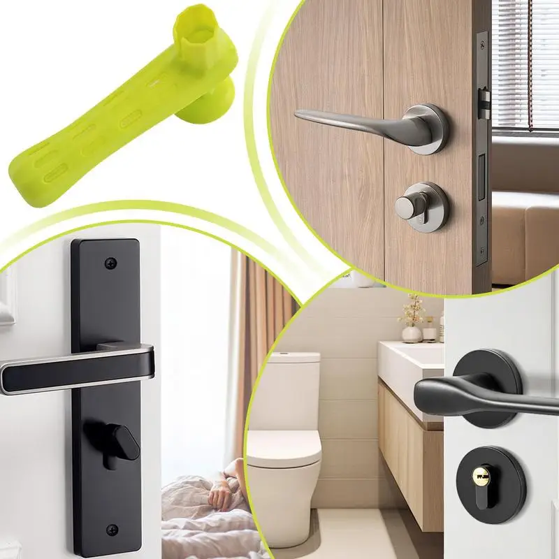 Silicone Doors Knob Protective Covers Anti-collision Door Handle Gloves Protector Children Safety Household Bedroom Living Room