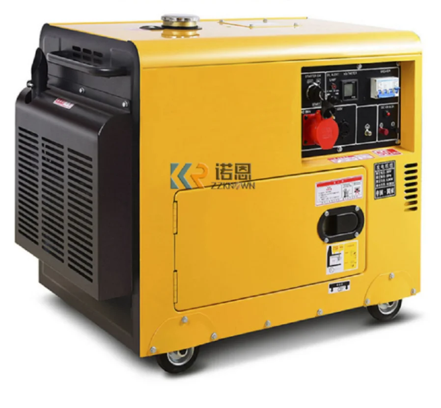 New Household 8KW Diesel Generator 10KW Air Cooled Single-Phase Three-Phase Diesel Generator Small Silent Generator
