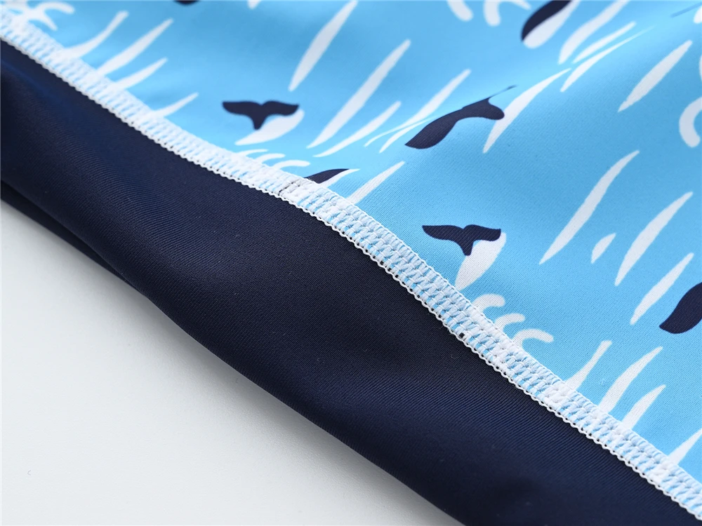 Kids Swimming Suits Children Swimsuit Boys Swimwear Set Cartoon Beachwear Surf Bathing Outfits - 5