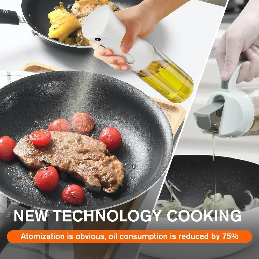 200/300/500ml Oil Spray Bottle Kitchen Baking Olive Oil Dispenser Camping BBQ Baking Salad Vinegar Soy Sauce Sprayer Containers 4