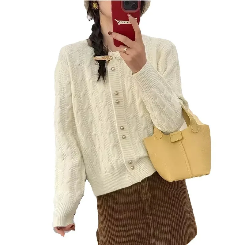 Women Long Sleeve Knitwear Loose Sweater Cardigan Autumn