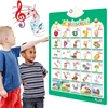 9PCS/Set English Talking Poster Alphabet Numbers Fruits Animals Electronic Interactive Wall Chart for Kids Early Educational Toy 2