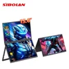 Sibolan 15.6-inch Portable Monitor Dual Screen Extender 1920*1080 330° Foldable Design HDMI Type-C Port Laptop Monitor For Wins