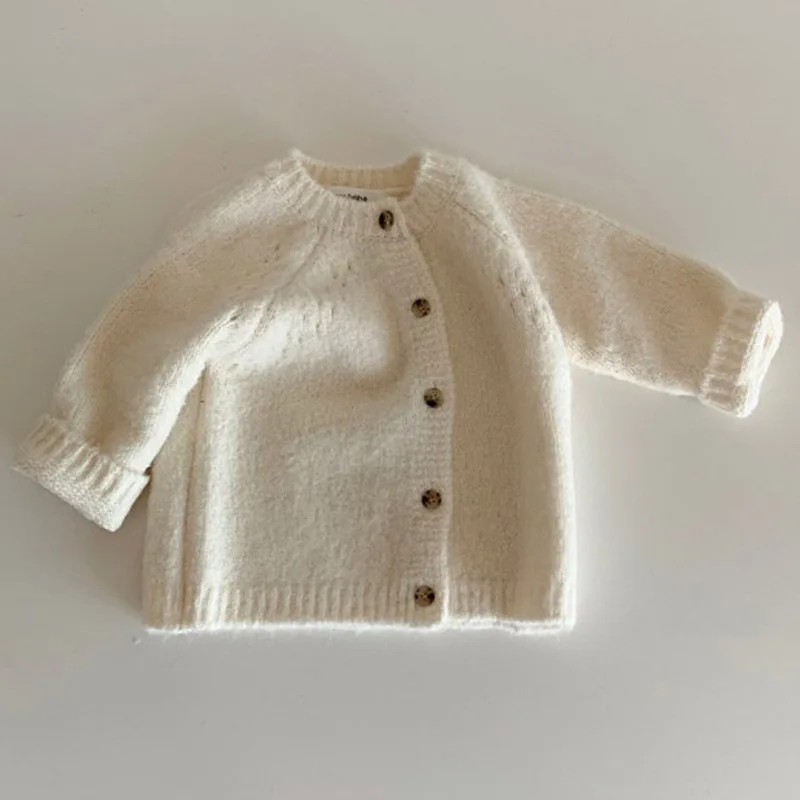 Infant Spring Autumn Cardigans Clothes Boys Girls Sweater Chirldren Knitted Hooded Cardigan Jacket Coat Kids