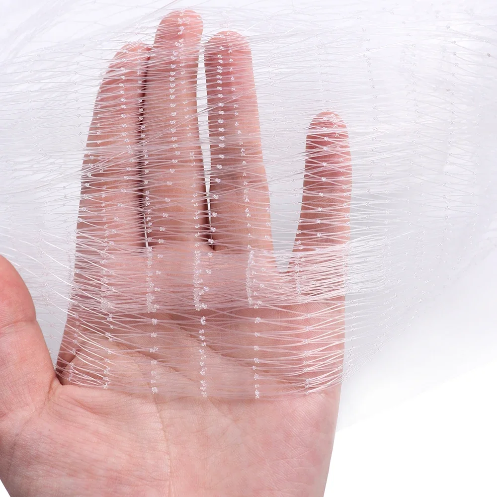 Lawaia Cast Net Monofilament Nylon American Style Fishing Net Hand Throw With Sinker Fishing Tool