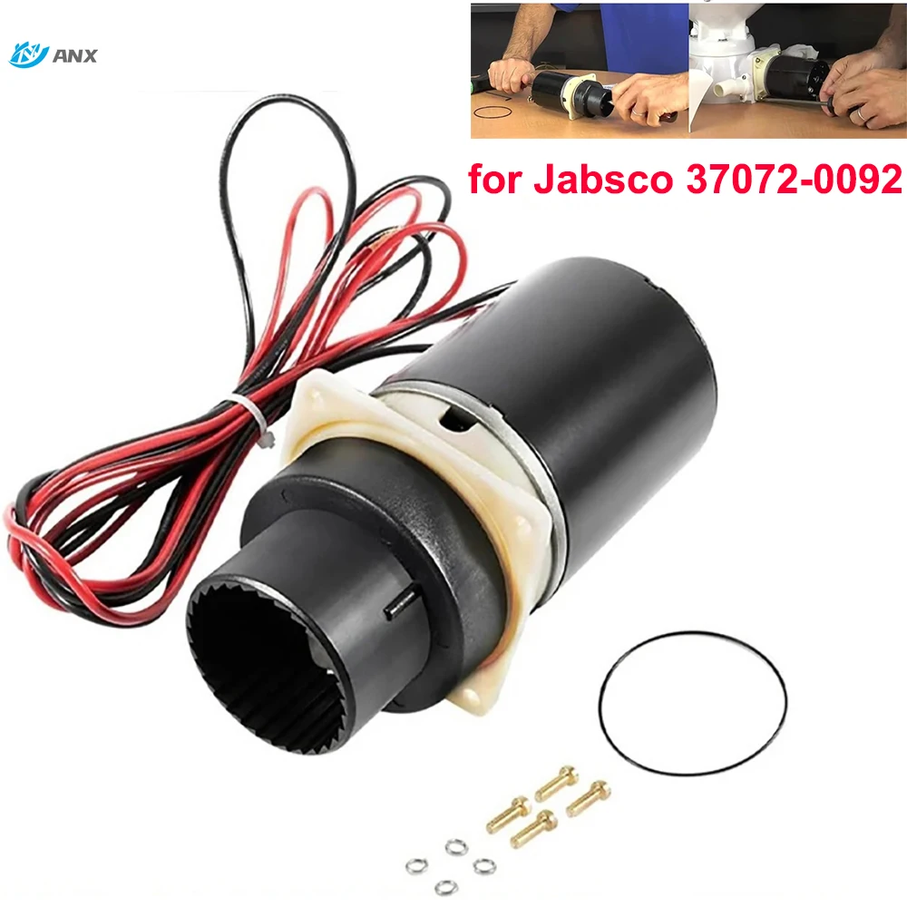 

37072-0092 Marine Designer Series Marine Toilet Pump Assembly Kit for Jabsco 12V Quiet Flush 37045 37245 Marine Electric Toilets