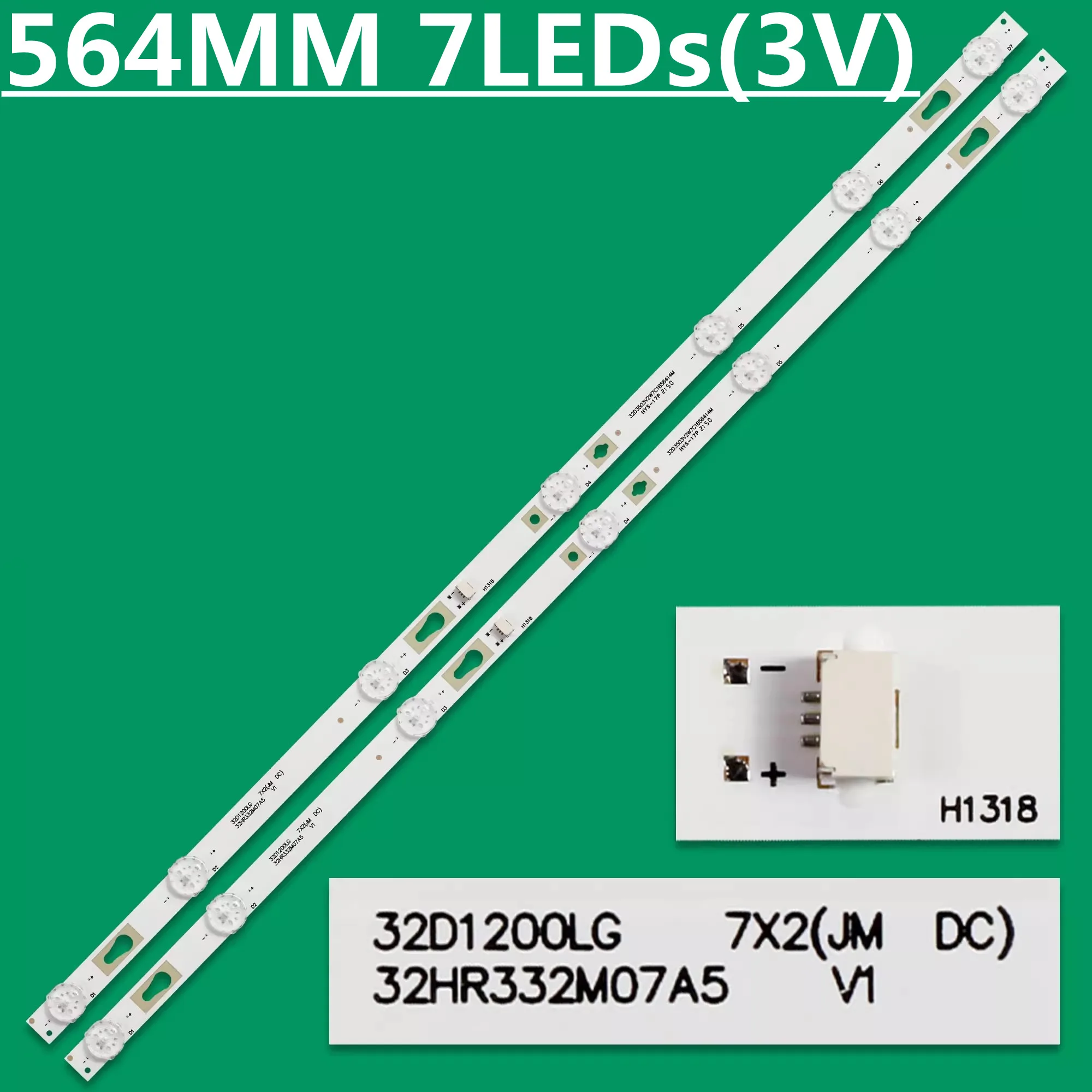 LED 백라이트 스트립, 32D1200 7X2 32HR332M07A5 V1 4C-LB320T-HRAC 용 램프 7 개, 10 개
