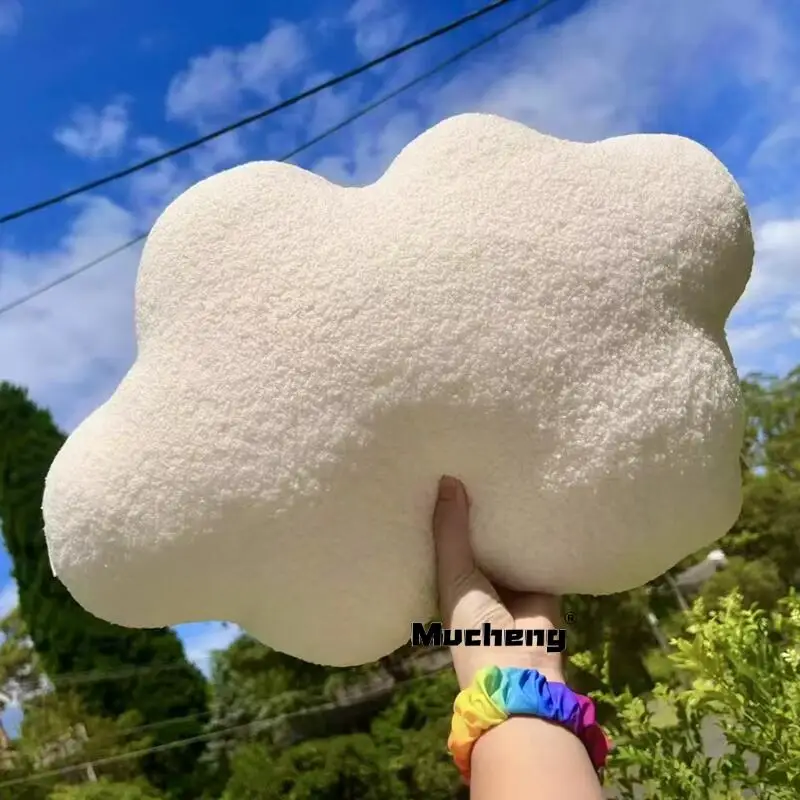 50CM Super Soft Cloud Plush Pillow Stuffed Cloud Shaped Cushion White Cloud Room Chair Room Decor Pillow Seat Cushion Gift 4