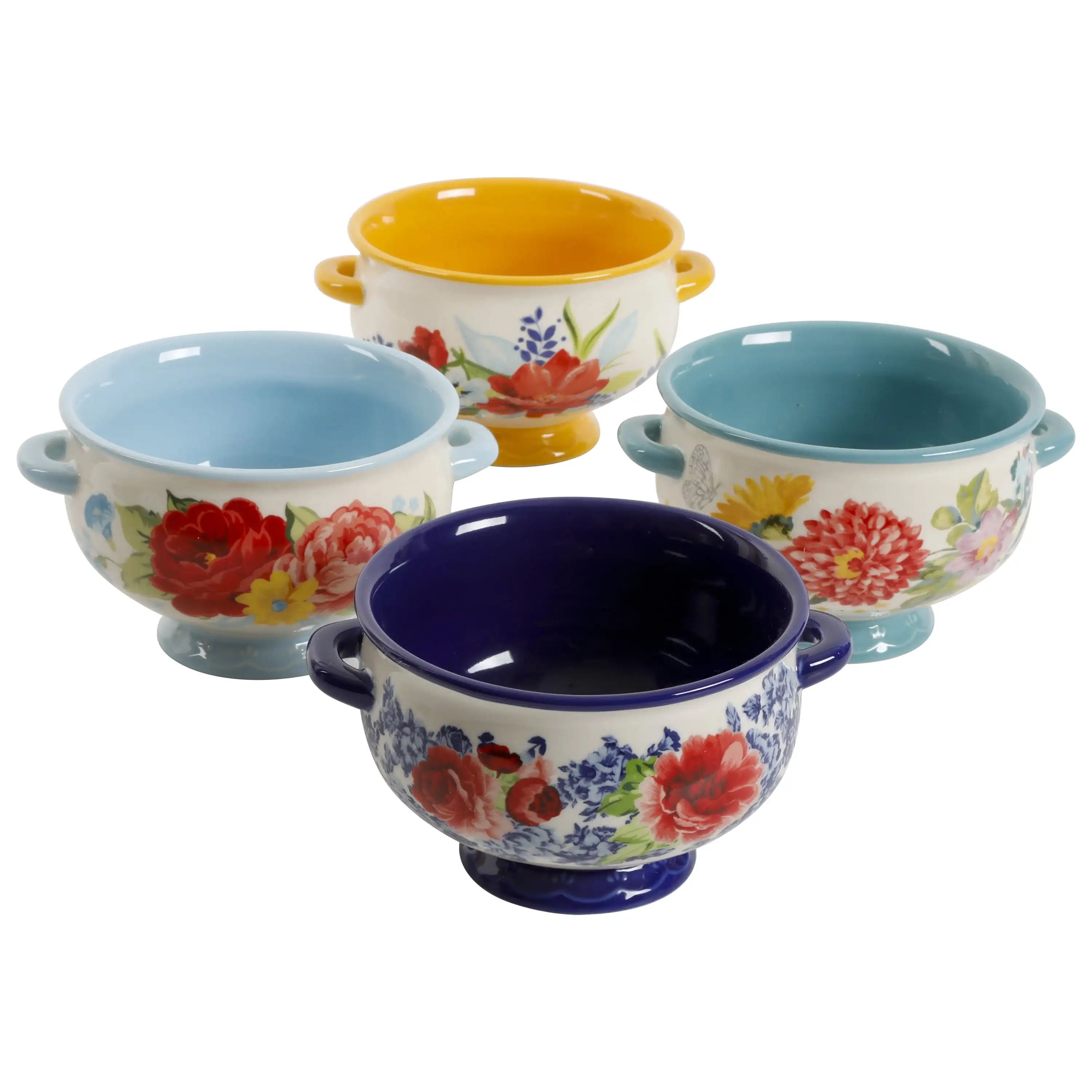 

Floral Medley 20-Ounce Soup Bowls, 4-Pack