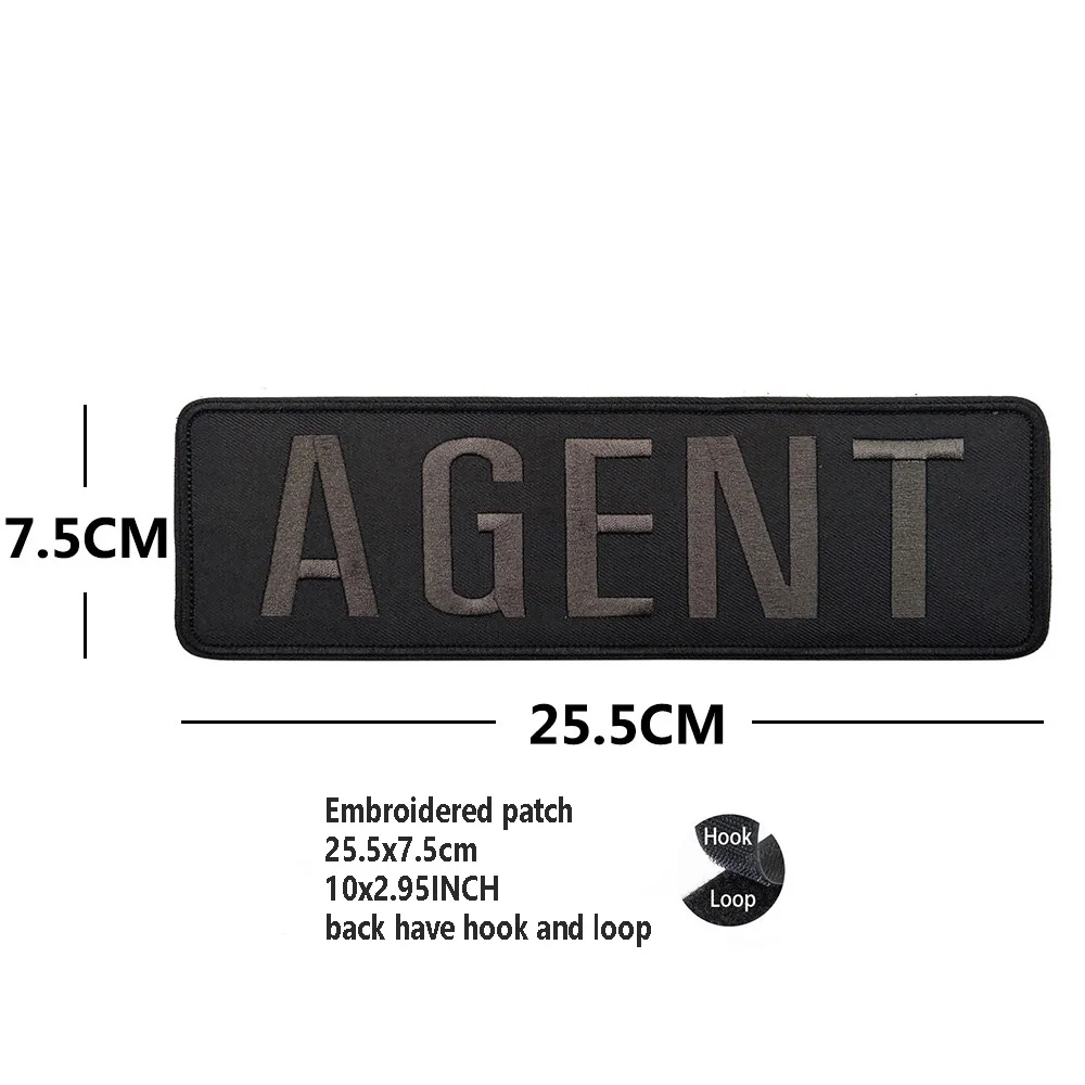 Embroidered LIVESTOCK AGENT Magic Badge Patch with Personality and Morale Appeal