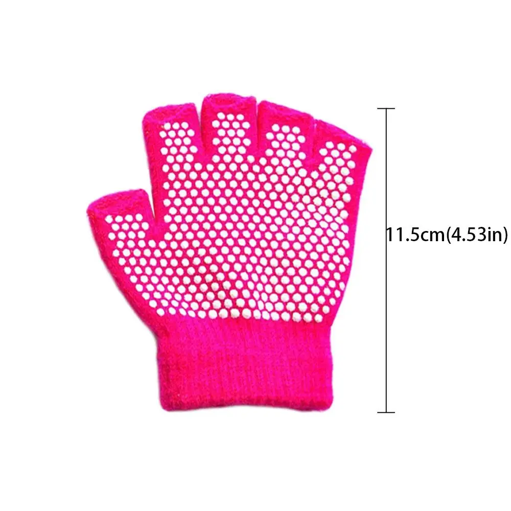 Kids Winter Knitted Gloves Elastic Warm Mittens