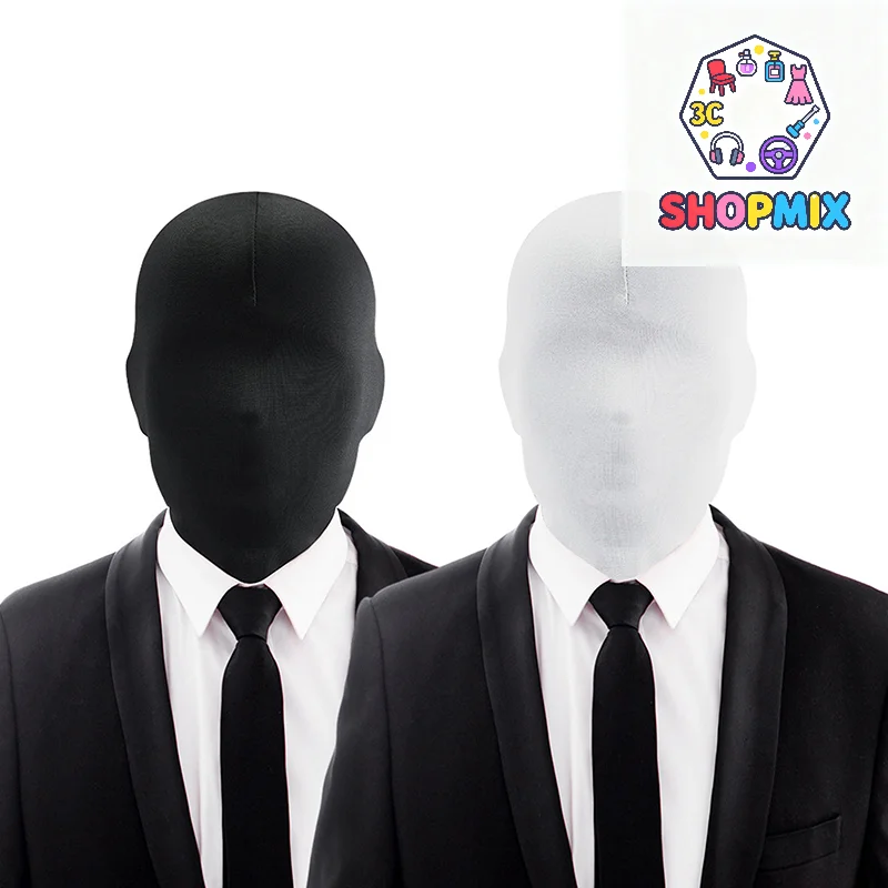 Black Full Face UV Protection Balaclava Hat for Festivals and Cosplay