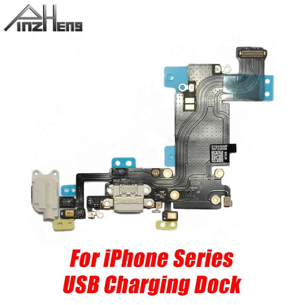 Pinzheng Usb Charger Dock For Iphone 11 Pro Max X Xr Xsmax 12 Mini Charging Flex Cable With Mic