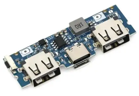Dual USB 5V 2.4A Micro Type-C LED USB Mobile Power Bank 18650 Charging Module Lithium Battery at ₹ 99/piece | Mobile Power Bank in New Delhi | ID: 2856386015533