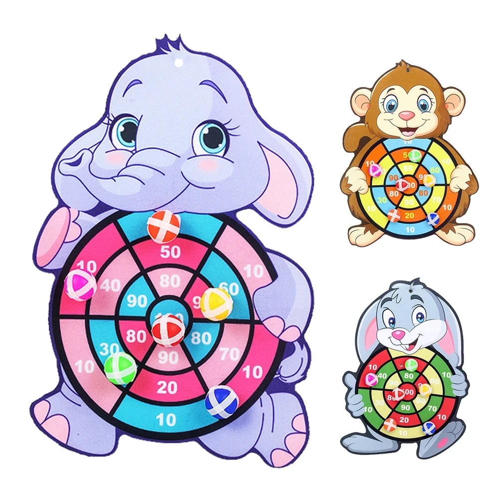Montessori Throw Sport Slingshot Target Sticky Ball Dartboard Games Educational for Kids Indoor Sports Toy Sticky Ball Slingshot 4
