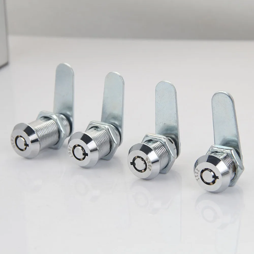 Cylinder Safe Cam Lock Mailbox Locker File Metal Cabinet Mechanical Tongue Lock Power Distribution Box Replacement +2 Keys cabinet safety lock cabinet lock