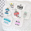 Father's Day Baby Bibs Happy Father's Day Print Infant Bib Newbron Shower Gift Boys Girls Burp Cloths Toddler Bibs Baby Stuff 1