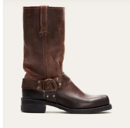 New oversized European and American men's boots Martin shoes men's boots high trend motorcycle shoes