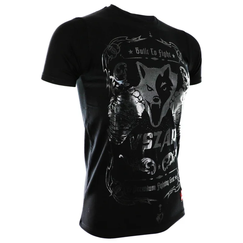 Vszap boxing training judo sports leisure breathable T-shirt short-sleeved cotton T-shirt design taekwondo boxing shirt