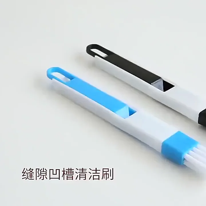 Dustpan, brush, hygienic kitchen, tools set 2 In1 Window Groove Cleaning Brush Multifunctional Windows Slot Cleaner Household Gap Cleaner Sliding Door Track cleaning Tool