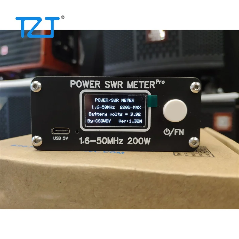 tzt-16-50mhz-200w-power-swr-meter-pro-hf-pwr-swr-meter-with-129-inch-oled-digital-display-screen