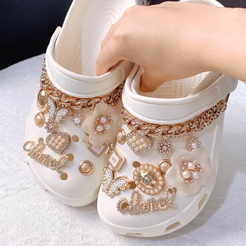 DIY Shoe Charms for Crocs: Sparkling Gemstone Decoration Set 4