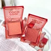 PINKCOCO fine shimmer soft mist tipsy blush single color natural fine shimmer eye shadow blush one plate for multiple uses 4