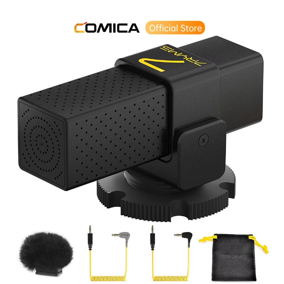 7RYMS Minbo 미니 샷건 마이크, 아이폰, 고프로, 캐논, 니콘 카메라 마이크, 안정적인 충격 마운트, 팟캐스트, 브이로그,  유튜브용