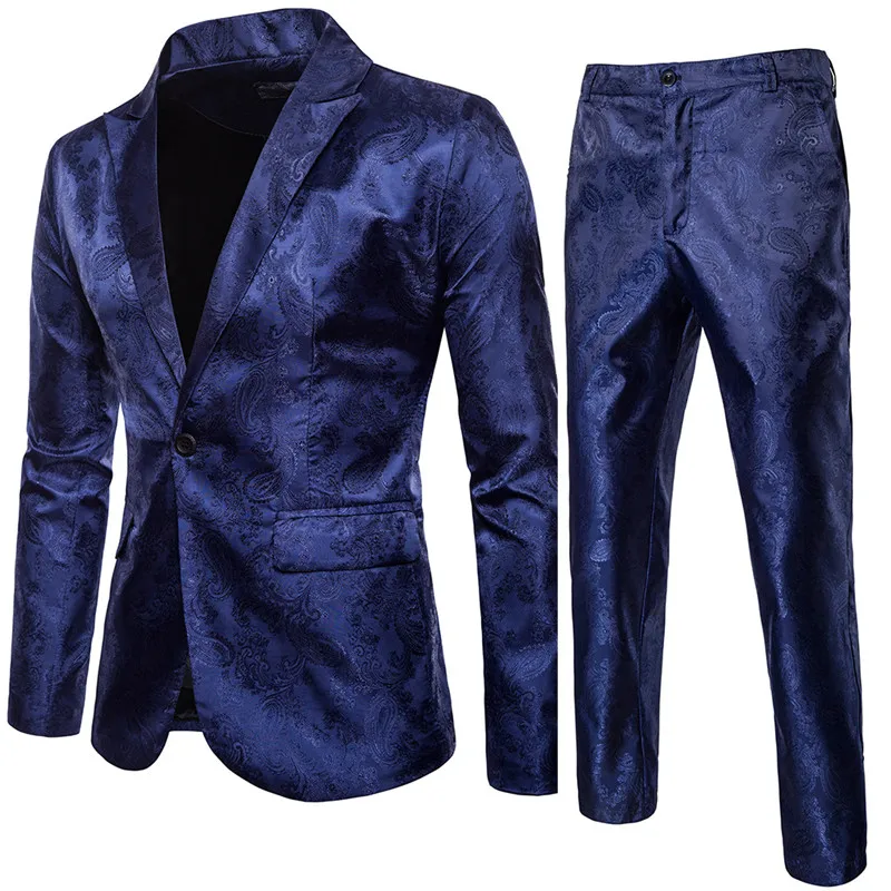 High-Quality-Men-s-Classic-Jacquard-Suit-Set-2pieces-Blazer-pants ...