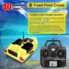 VWVIVIDWORLD 24000mAh GPS RC Fishing Bait Boat,500M RC Fish Finder,2Kg Loading Automatic Cruise/Return/Route Correction，VX 6