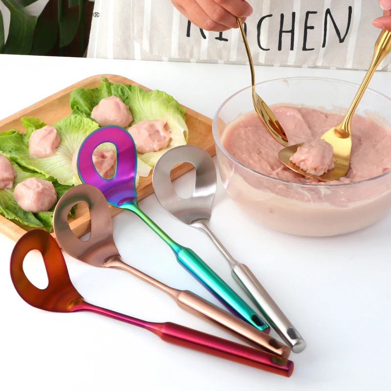 Creative Stainless Steel Meatballs Spoon Non-Stick Meatball Maker Kitchen Meat Tools Manual Food Processor Fish Balls Utensils