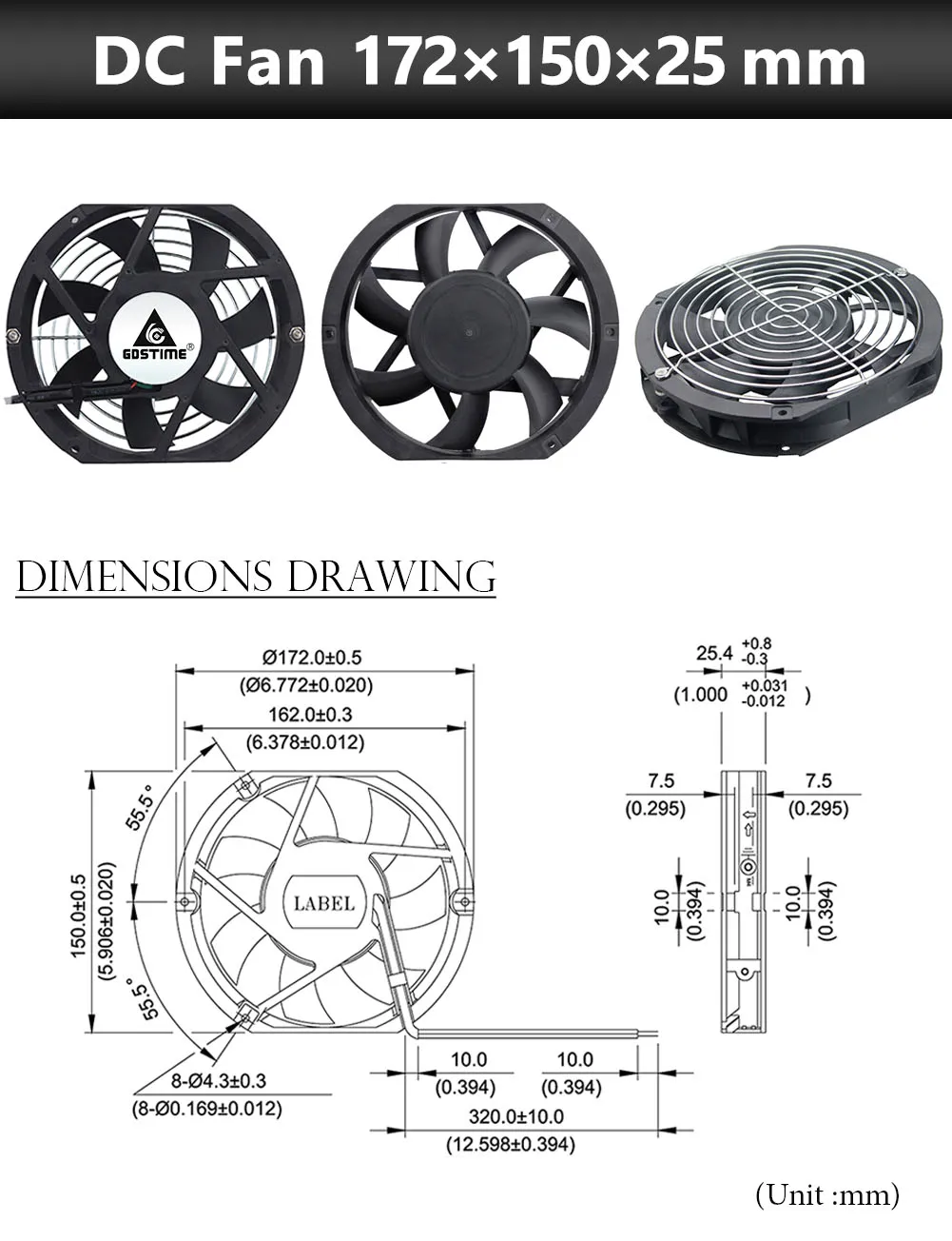 48V, 110V, 120V, 220V, 240V, axial, indústria