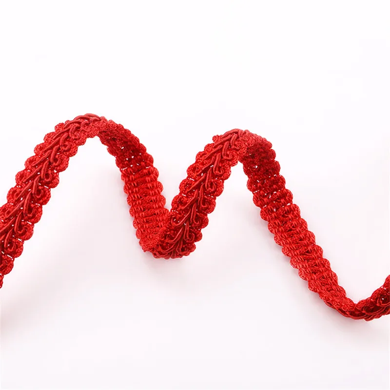 12mm Lace Trimming Ribbon Polyester Centipede Braided Lace Sewing Clothes Accessories Curve Lace DIY Craft Wedding Decor 5yards 2