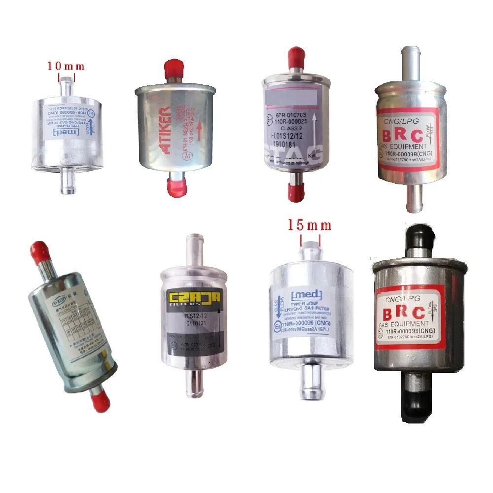 LPG CNG GPL Filter 12mm 10mm 14mm 15mm 12mmx12mm 10mmx10mm 14mmx14mm 15mmx15mm Gas Filter