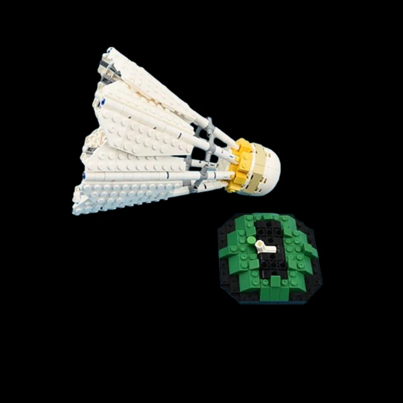 스폿 MOC-118885 스포츠 장비 배드민턴 장식품, 작은 입자 조립 빌딩 블록 모델 장난감
