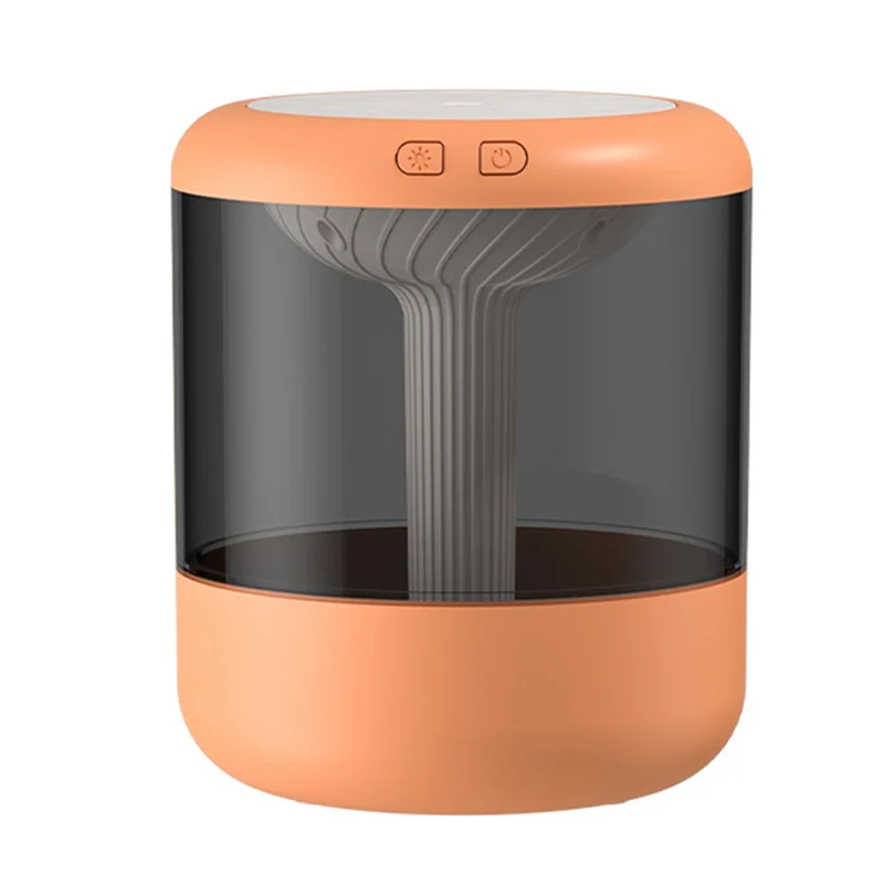 

1.2L Large Capacity Air Humidifier Mini Portable Essential Oil Diffuser USB Mist Maker for Bedroom Home Orange