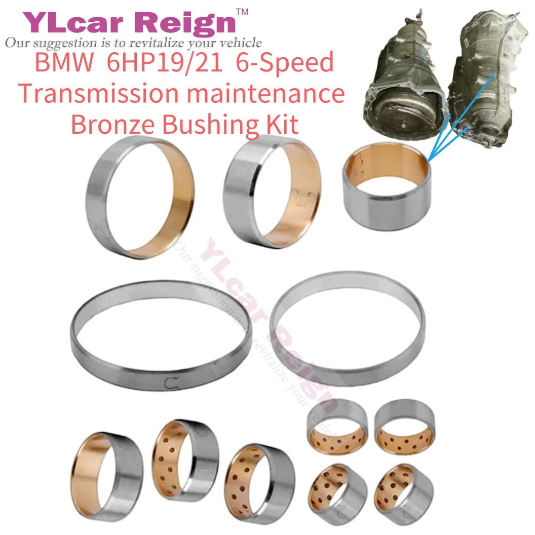 

12Pcs 6HP19 6HP21 Automatic Transmission Gearbox Copper Sleeve Bronze Bushing O-Ring Sealing Kit for 6-Speed BMW X3 X5 Z4 Car