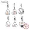 Fit Original Pan Charm Bracelet 925 Silver Moon Angel Dog Pendant Bead For Making Women Memory of My Best Friend Berloque 2023 1