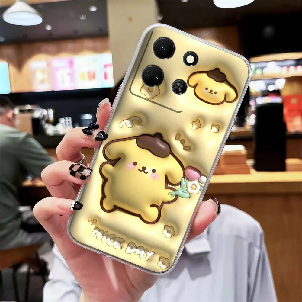 thumbnail image 1 of Clear Phone Case For Infinix NOTE 10 11 12 30 30i SMART 4 5 6 7 ZERO CAMON 19 20 PRO Case Funda Anime Hello K-kitty K-Kuromi, 1 of 5