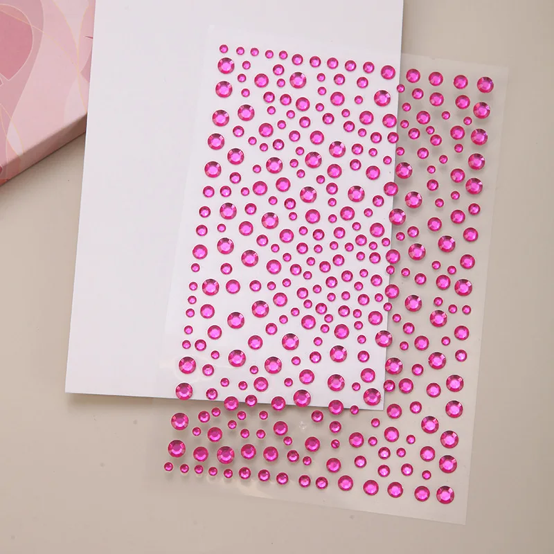 Rhinestone stickers Self-Adhesive Glitter Gem Jewelry Stickers Hair Face Nails Makeup Clothes Shoes Bags DIY Crafts Decoration